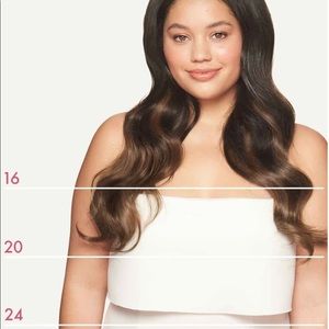 LUXY HAIR - Beautiful 24" Classic Mocha Brown Balayage Clip-Ins - Never Worn